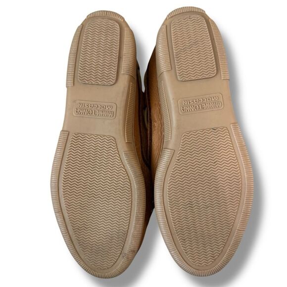 Minnetonka Women’s Moosehide Classic Loafers Size 7 Leather Slip-On Boat Shoe - Picture 8 of 8